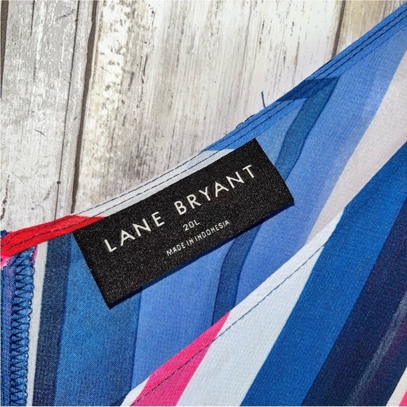 Lane Bryant Long Sheer Striped Tank - Picture 6 of 6